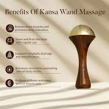 Kansa Wand Massager Detox Bronze Face Body And Foot Massage Tool - Personal Care Accessory Designed For Skin Massage And Daily Wellness Routine