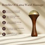 Kansa Wand Massager Detox Bronze Face Body And Foot Massage Tool - Personal Care Accessory Designed For Skin Massage And Daily Wellness Routine