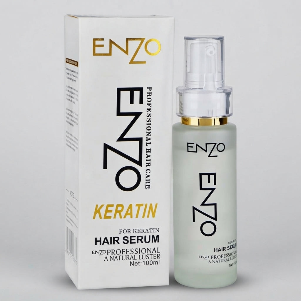 Enzo Keratin Hair Serum – Hair Straightening And Smoothing Serum for Men And Women - 100ml