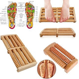 Wooden Foot Massager Roller for Reflexology and Stress Relief